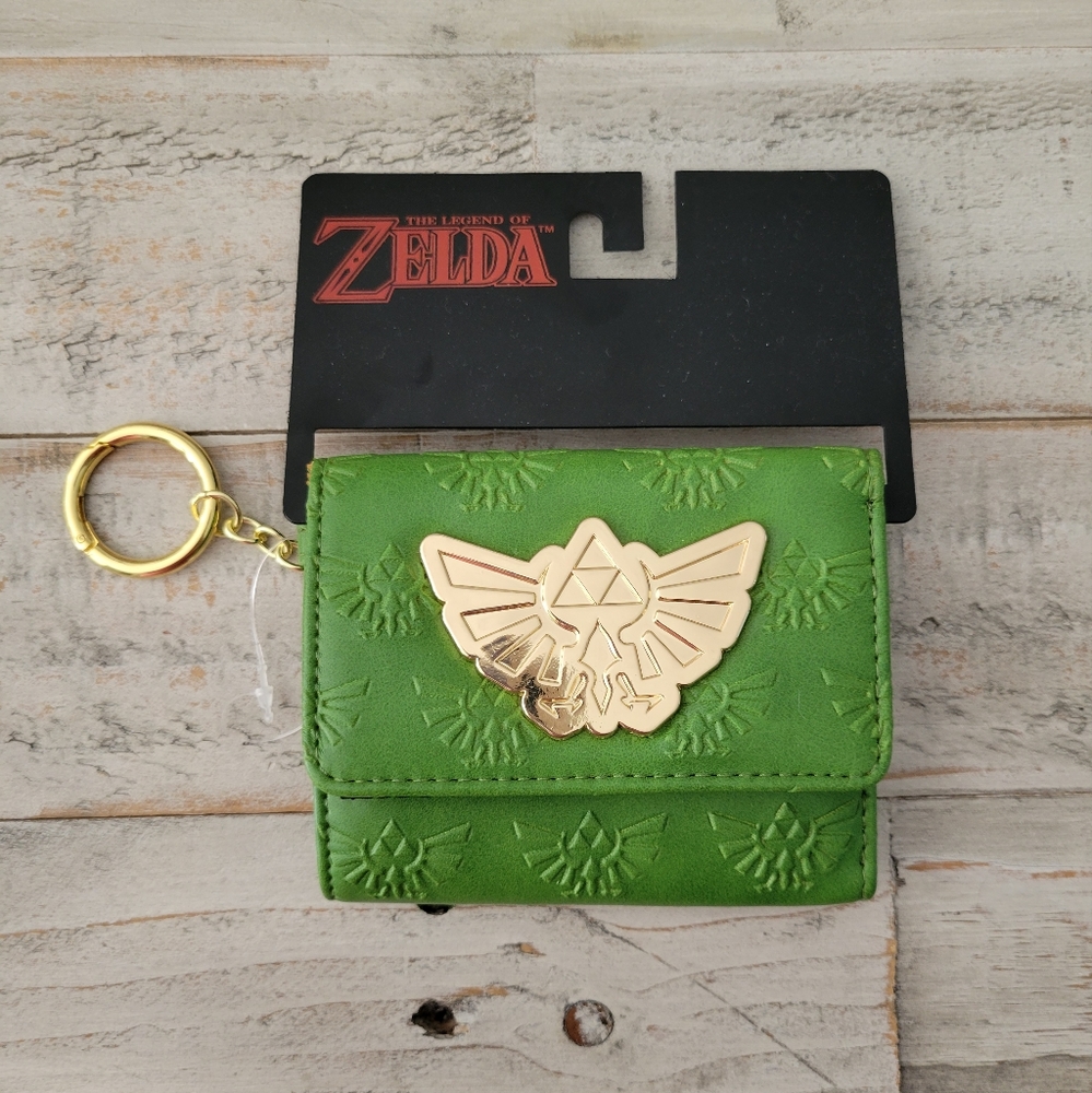 Nintendo Legend of Zelda Bioworld Green Gold Wallet